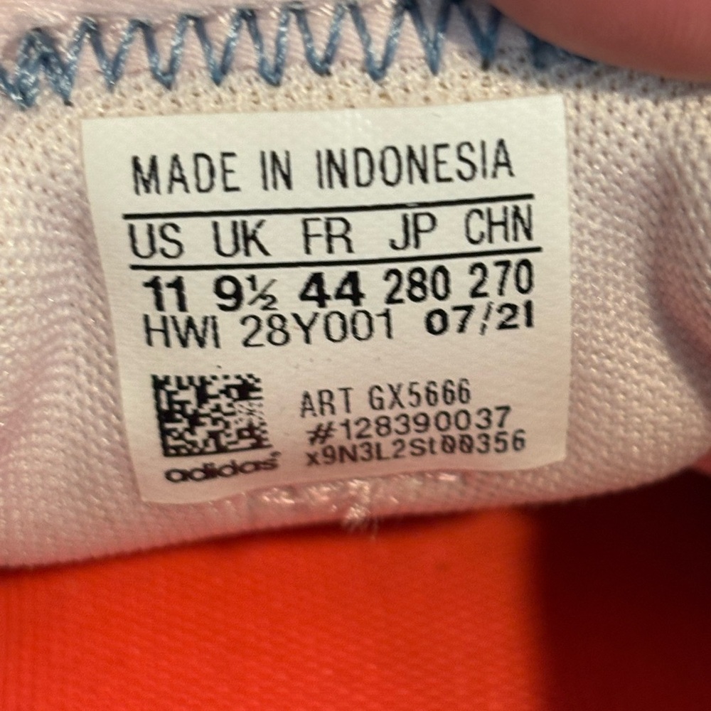 Adidas Womens QT Racer 2.0 GX5666 Pink Running Shoes Sneakers Size 11 - Picture 8 of 10